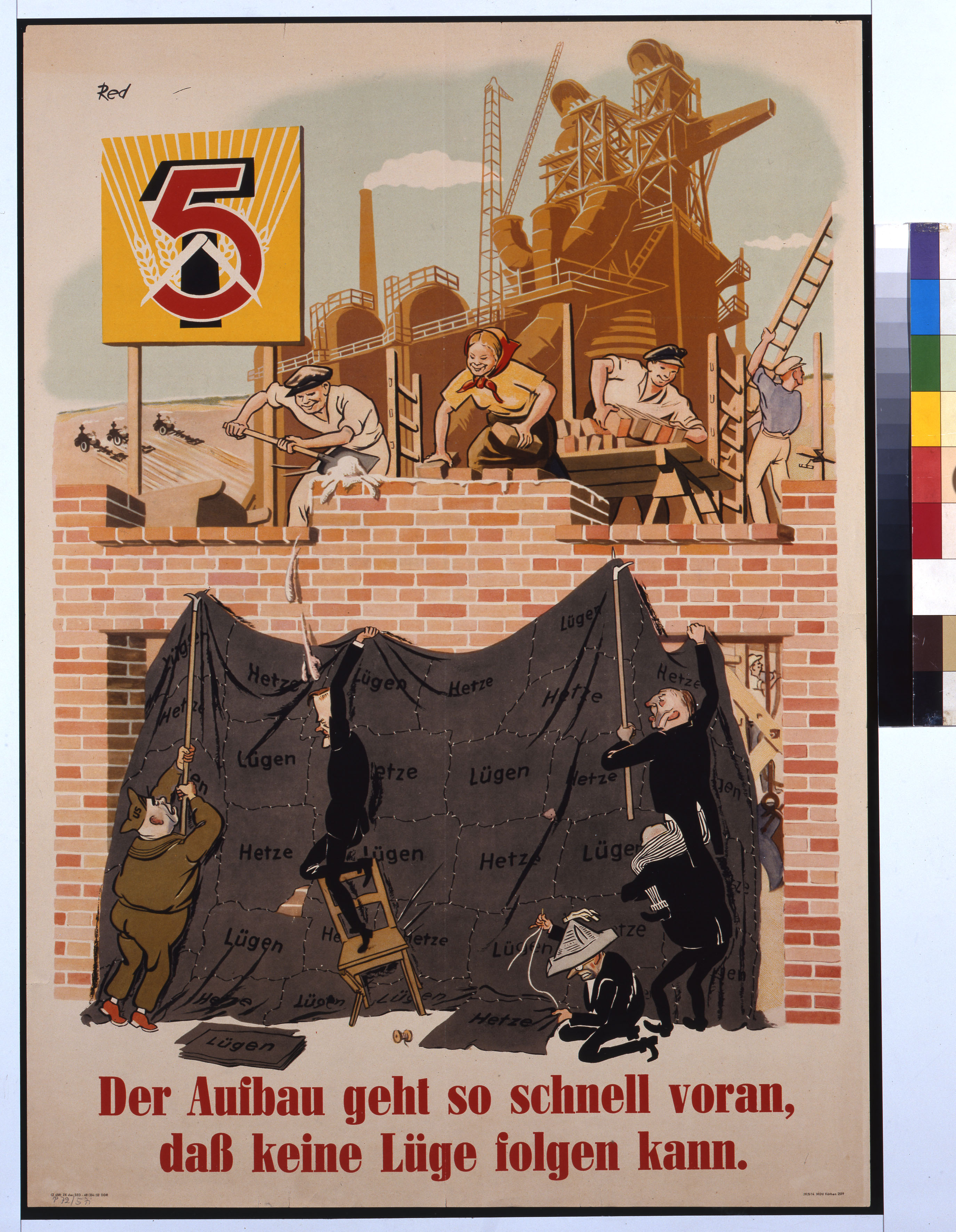 Plakat der SED © Deutsches Historisches Museum, Berlin / S. Ahlers. image