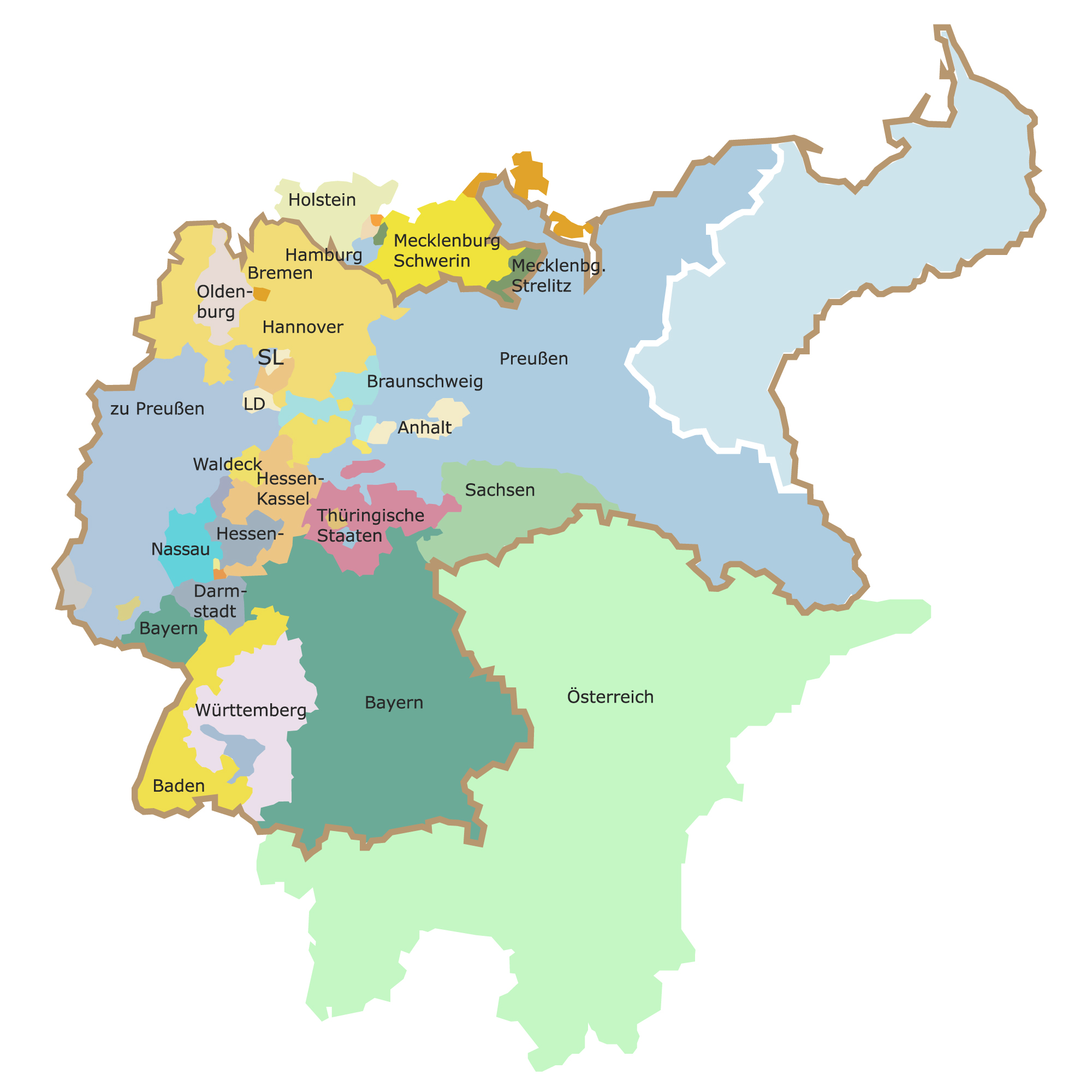Der Deutsche Bund nach 1850 Der Deutsche Bund nach 1850