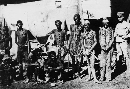 Gefangene Nama in Keetmannshoop, 1904-1907 Gefangene Nama in Keetmannshoop
