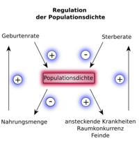 Die Regulation einer Population kann abh�ngig oder unabh�ngig von der Populationsdichte erfolgen.