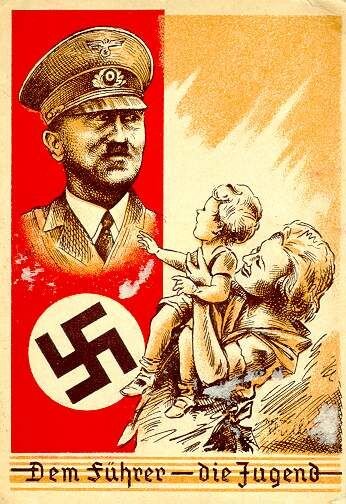 Propagandapostkarte für Kinderreichtum