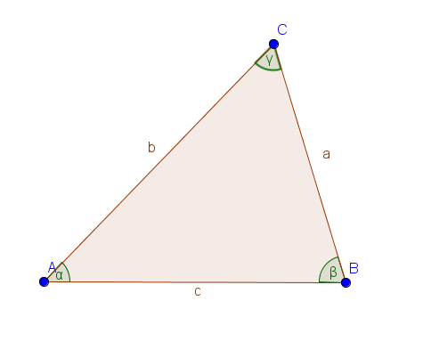 allgemeine Darstellung eines Dreiecks