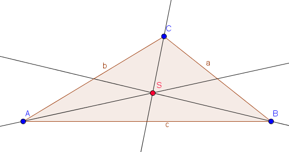 Schwerpunkt eines Dreiecks