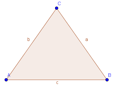 Beispiel fÃƒÂ¼r ein gleichschenkliges Dreieck