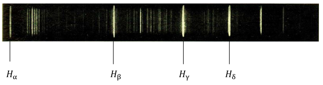 Balmer-Spektrum des Wasserstoffs