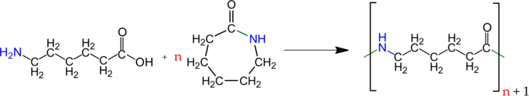 e-Aminocapronsäure und e-Caprolactam reagieren additiv zum PA6