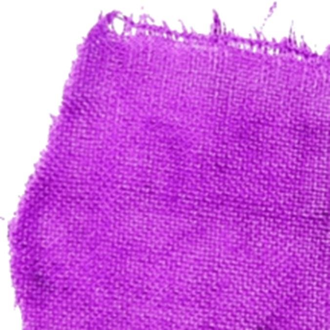 mit Purpur, chemisch 6,6-Dibromindigo (oben) gefärbtes Gewebe