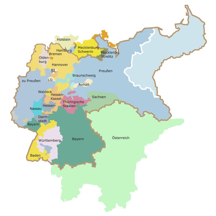 Der Deutsche Bund nach 1850