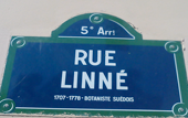 Rue Linn� in Paris zu Ehren des Systematikers.