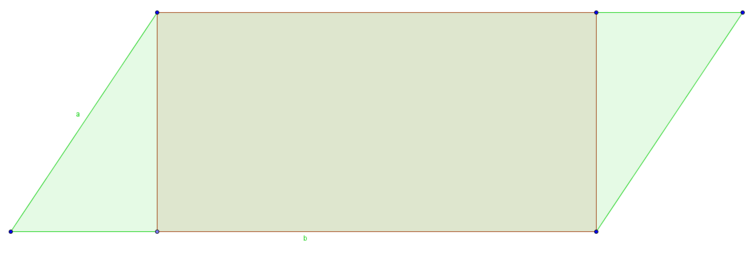 Rechteck im Parallelogramm