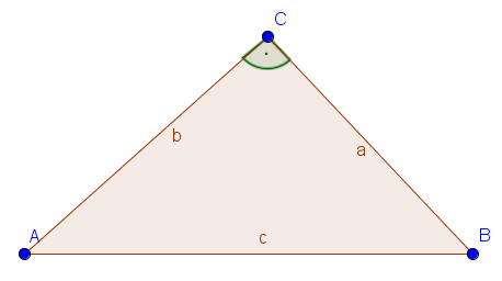 Beispiel für ein rechtwinkliges Dreieck
