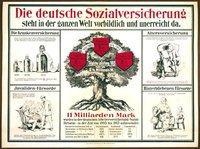 Die deutsche Sozialversicherung, Plakat 1914