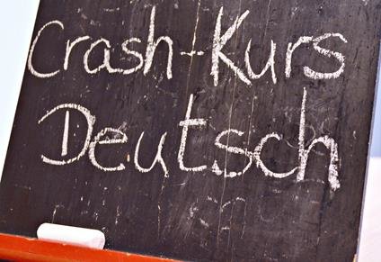 Tafelanschrieb Crash-Kurs Deutsch