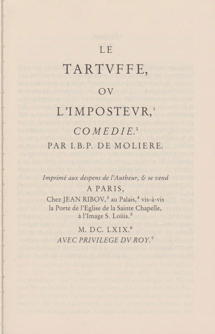 Tartuffe Titelblatt
