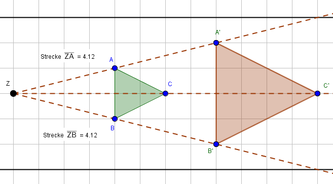 Zentrische Streckung Beispiel